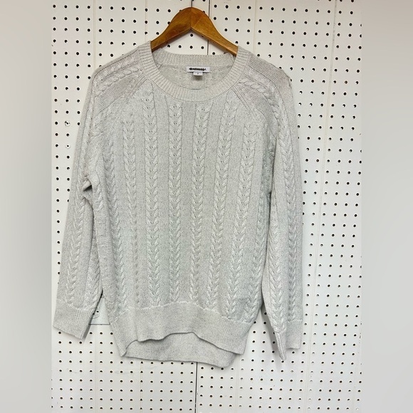 Athleta Crossroads Crew Metallic Sweater - Picture 1 of 3